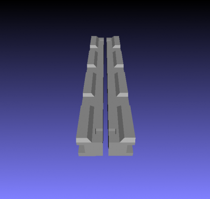 Nerf rail Halves (8cm) - Image 2