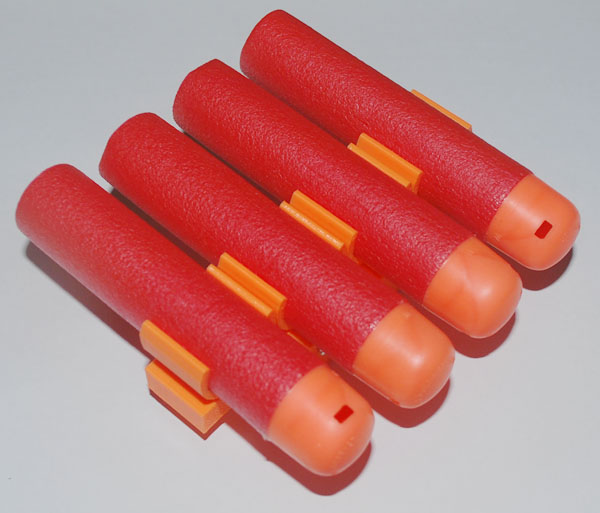 3D Printed 3 5 7 or 11 Round Mega Dart Holder for Nerf 