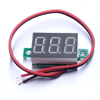 Red LCD DC Voltmeter