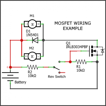 Mosfet electronics kit for flywheel motors - Image 2